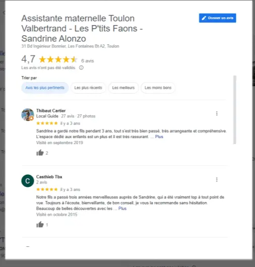 Garde enfants Toulon